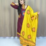 Premium three-piece set made of soft cotton fabric. Brown 02