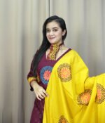 Premium three-piece set made of soft cotton fabric. Brown 02 - Image 4