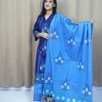 Premium three-piece set made of soft cotton fabric.Blue 05