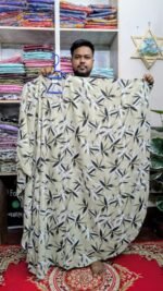 Kaptan Print Abaya - Image 4