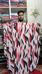 Kaptan Print Abaya - Image 5
